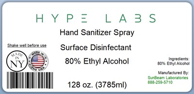 128oz 3785ml Hand Sani Hype-labs (Fda 128oz 3785ml Hype Labs)